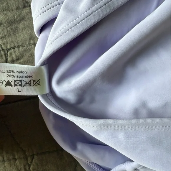 NWT Rad Swimwear Saidee Lilac Smocked Peplum Tankini Bathing Suit Top M Bottom L - Picture 10 of 15